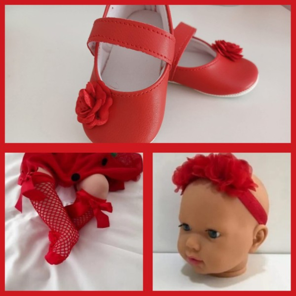 Hira Kids Collection Bebek Patik Ayakkabı-Bandana-File Çorap Bebek Ayakkabısı Fiyatı
