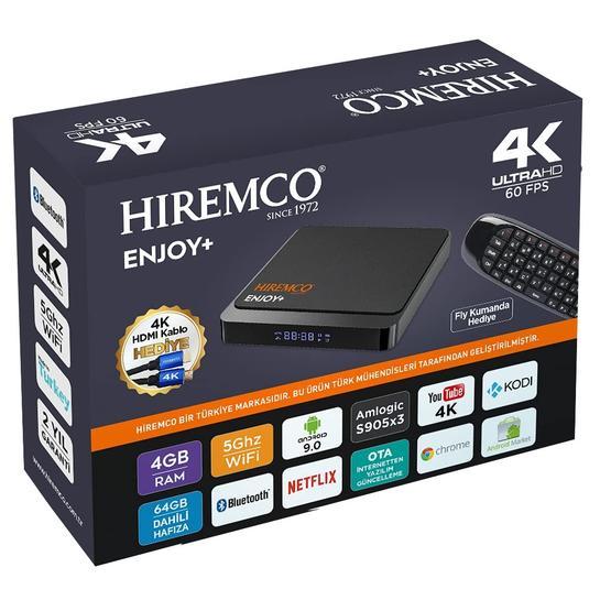 Hiremco Enjoy + Android Box 9.0- 1 Yıl Free ipTv-Kodi-Air Klavye Hediyeli Modem Fiyatı