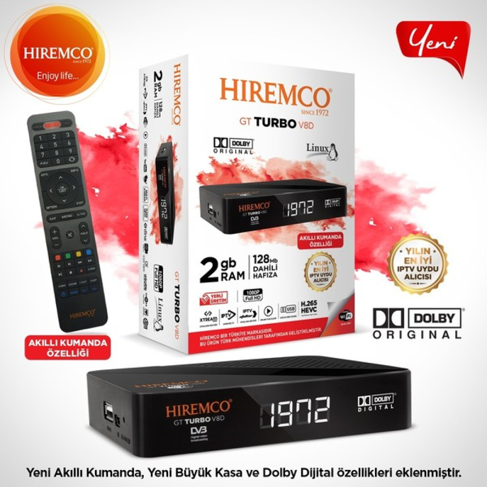 Hiremco Gt Turbo V8 D Uydu Alıcıları Fiyatı