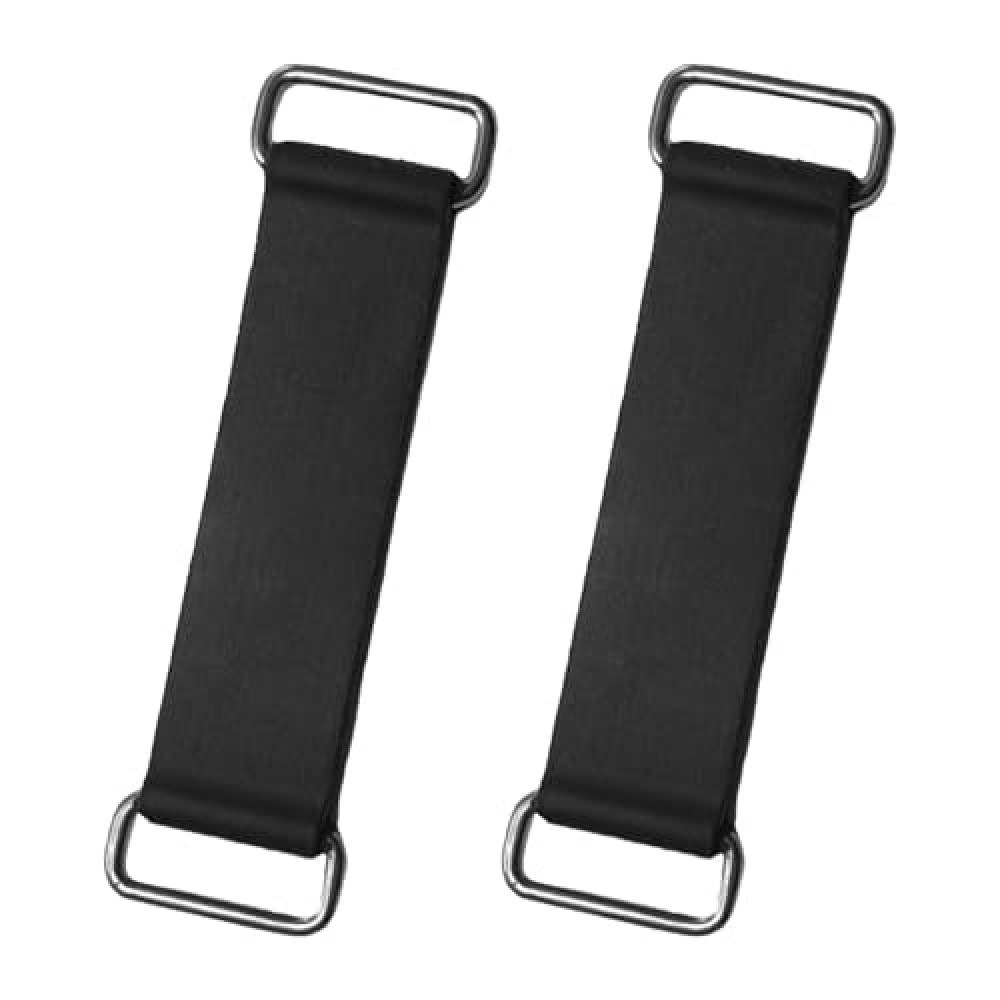 Hirificing 2PCS Rubber Band Straps Battery Box Tie Down Strap Stretchable Battery Tie Fixed Strap Holder Moped Belt with Metal Buckles for ATV Scooter Motorcycle Accessories Parts Black