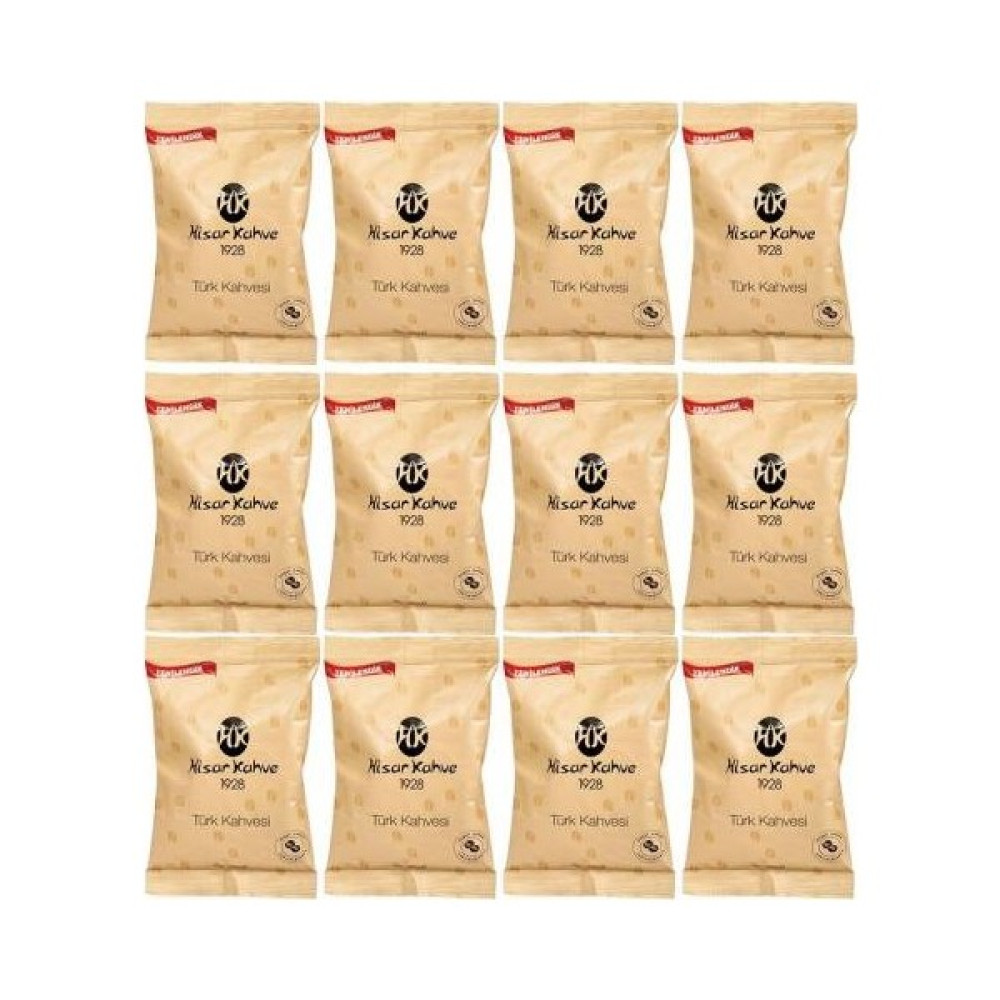 Hisar Kahve 1928 Türk Kahvesi 100 gr x 12'li - 1,2 kg Kahve Fiyatı