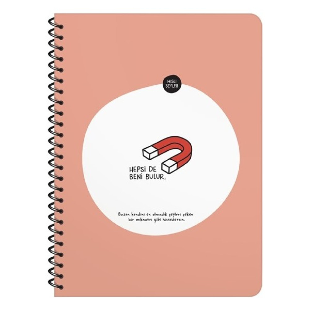 Hisli Şeyler Hepsi De Beni Bulur Çizgili Defter 16.5 x 22.5 cm Defter Fiyatı