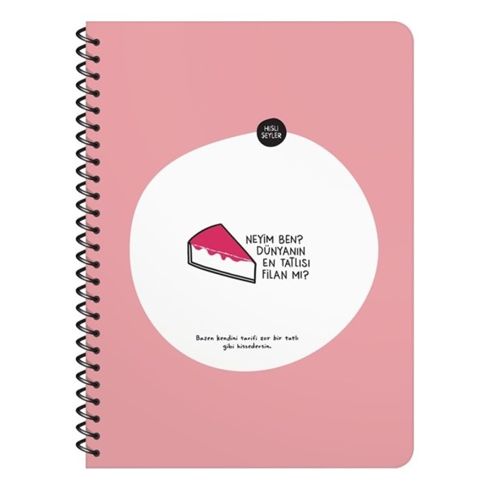 Hisli Şeyler Neyim Ben Dünyanın En Tatlısı Filan Mı? Kareli Defter 16.5 x 22.5 cm Defter Fiyatı