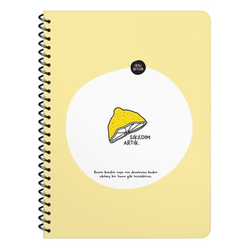 Hisli Şeyler Sıkıldım Artık Kareli Defter 16.5 x 22.5 cm Defter Fiyatı