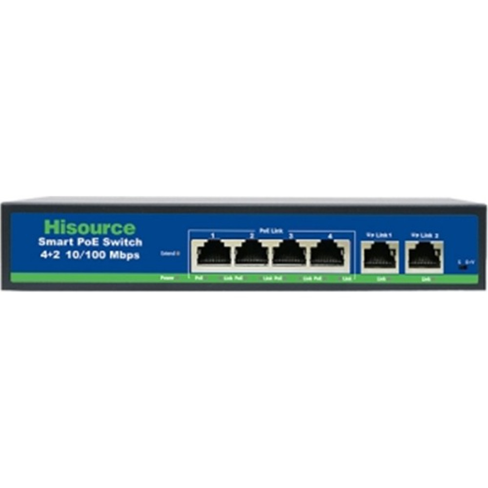 Hisource 4 Port Poe Switch + 2 Port Uplink Hub & Switch Fiyatı