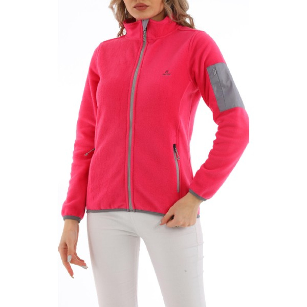Hitch Tam Fermuarlı Kadın Polar - 2XL - Fuşya Oto Boyaları Fiyatı