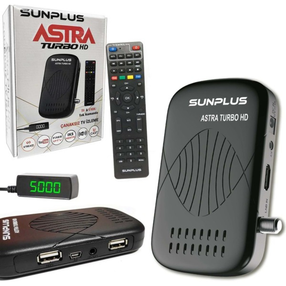 Hitech Astra Turbo HD Uydu Alıcı Mini Full HD USB WIFI (Hediyeli) Uydu Alıcıları Fiyatı