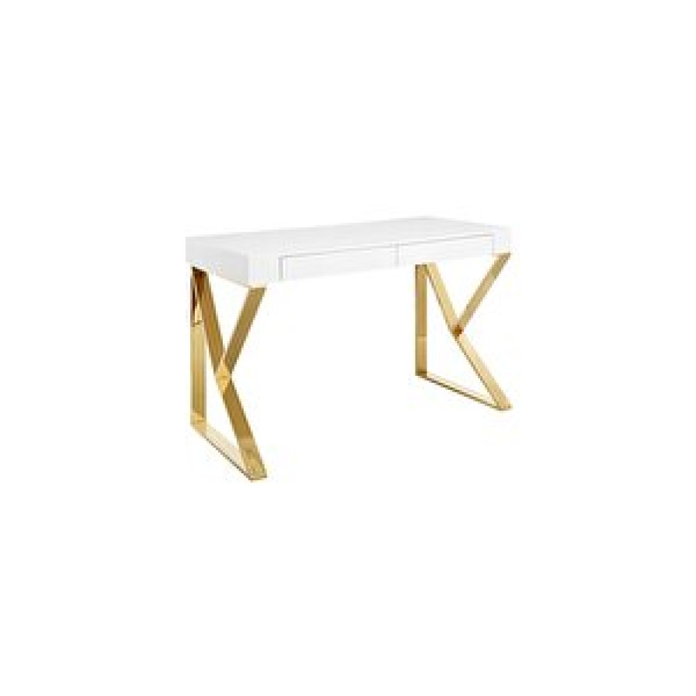 Hitit Dekorasyon Carrina Gold Metal Çalışma Masası Bilgisayar Masası Fiyatı