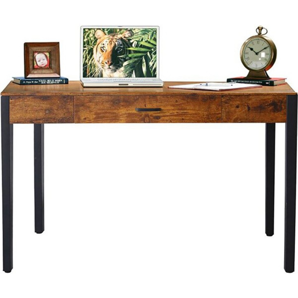 Hitit Dekorasyon Celine Siyah Metal Kahve Çalışma Masası - 76x 120 cm Çalışma Masası Fiyatı