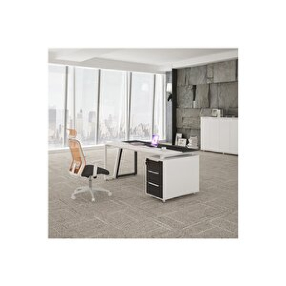 Hitit Dekorasyon Dila Siyah ve beyaz Metal Çalışma Masası 75x160 cm Bilgisayar Masası Fiyatı