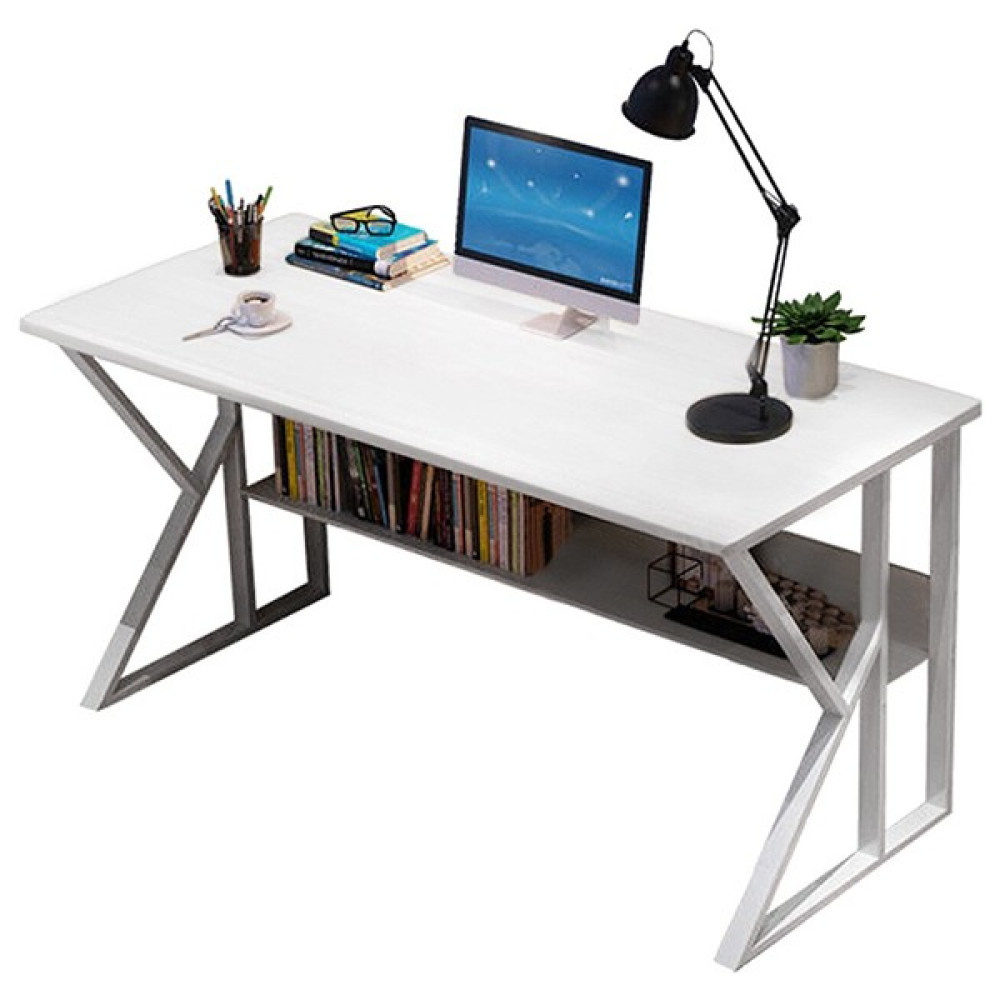 Hitit Dekorasyon Hope Beyaz Metal Çalışma Masası - 76 x 120 cm Çalışma Masası Fiyatı