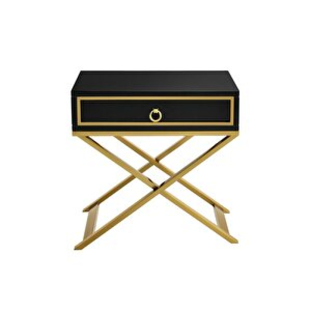 Hitit Dekorasyon Jasmin Gold Metal Siyah Komodin Siyah Komidin Fiyatı