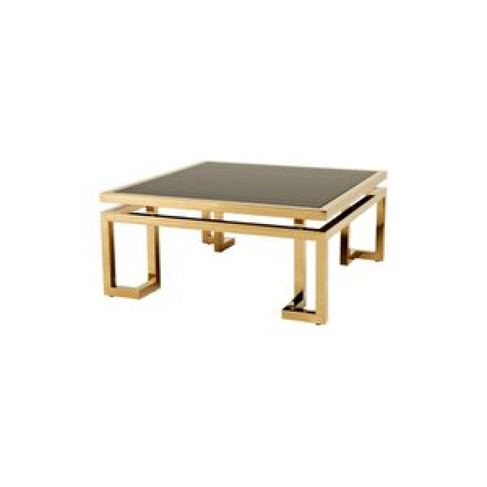 Hitit Dekorasyon Zao Gold Metal / Cam Kare Orta Sehpa Gold Orta Sehpa Fiyatı