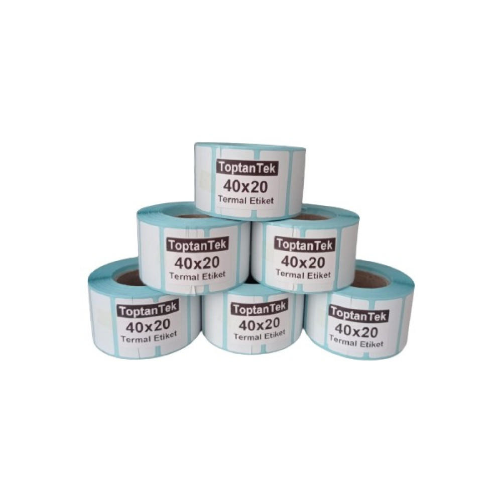 Hitmax 40 x 20 + 6 Termal Etiket G.40 mm Y.20 mm Bir Rulo 1000 Adet - 40 x 20 mm Oto Boyaları Fiyatı