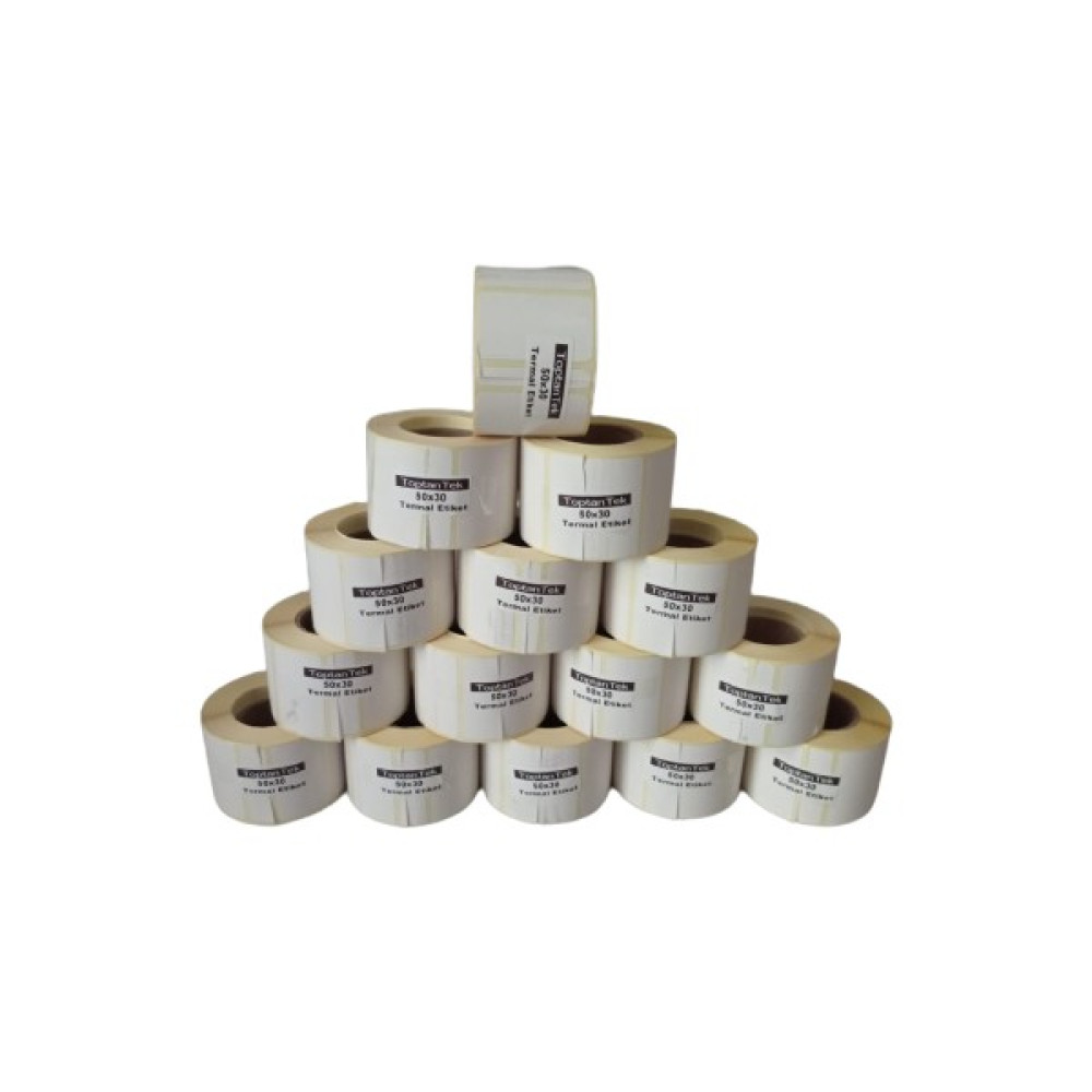 Hitmax 50X30+8 Termal Rulo G.50MM Y.30MM Toplam 8 Rulo (Tam Metraj) Barkod Okuyucular Fiyatı