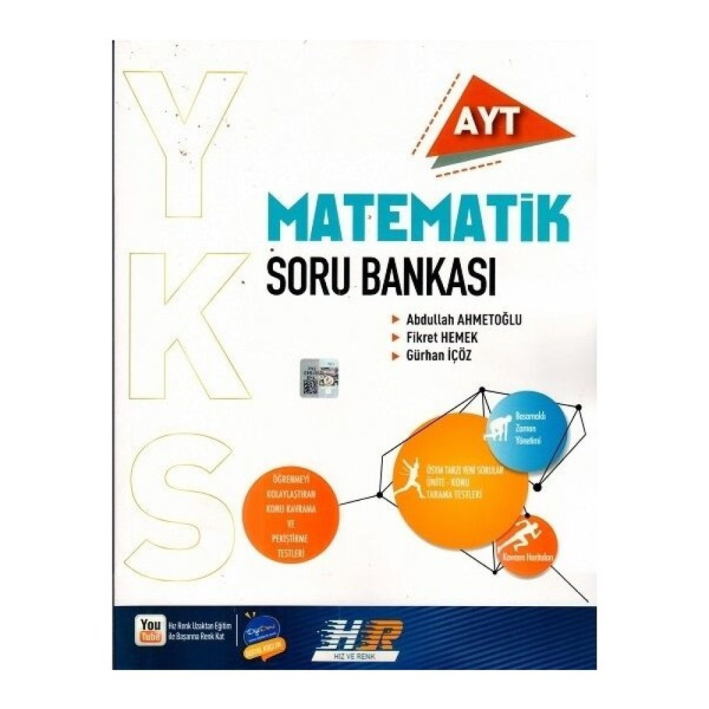 Hız ve Renk AYT Matematik Soru Bankası - Abdullah Ahmetoğlu Matematik Fiyatı