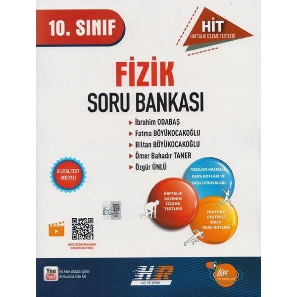 Hız ve Renk Yayınları 10. Sınıf Fizik Hit Soru Bankası Hız ve Renk Kaynak Kitapları Fiyatı