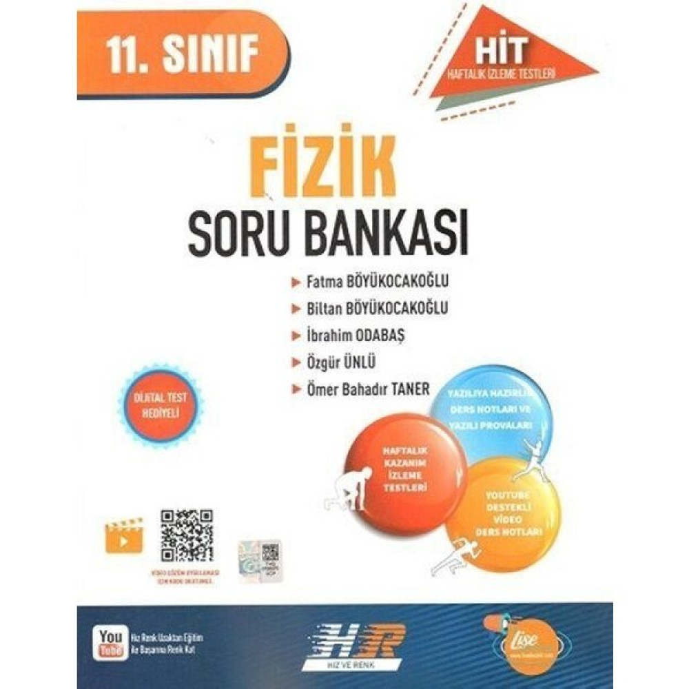 Hız ve Renk Yayınları 11. Sınıf Fizik Hit Soru Bankası Kaynak Kitapları Fiyatı
