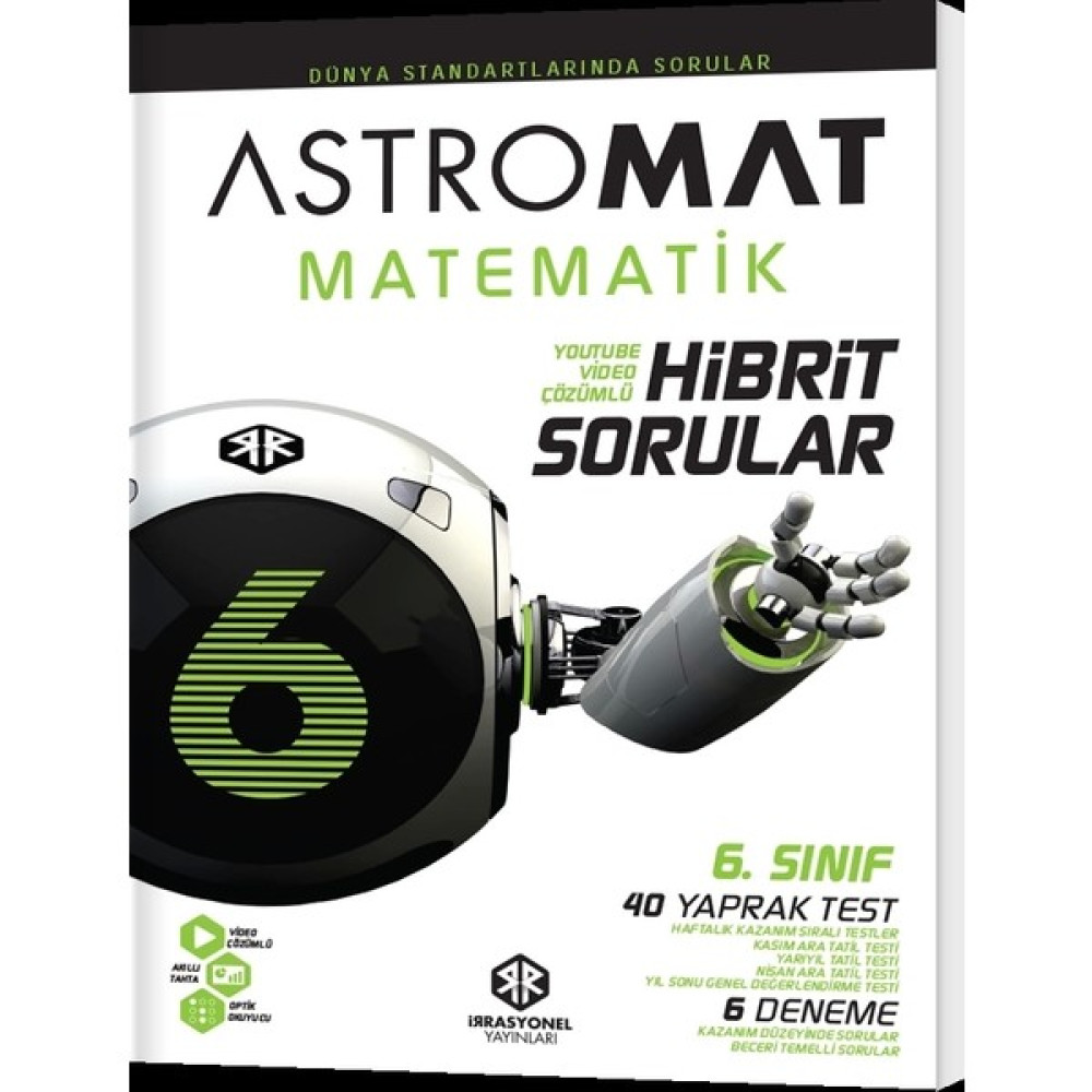 Hız ve Renk Yayınları Astromat 6. Sınıf Matematik Hibrit Soru Bankası Kaynak Kitapları Fiyatı