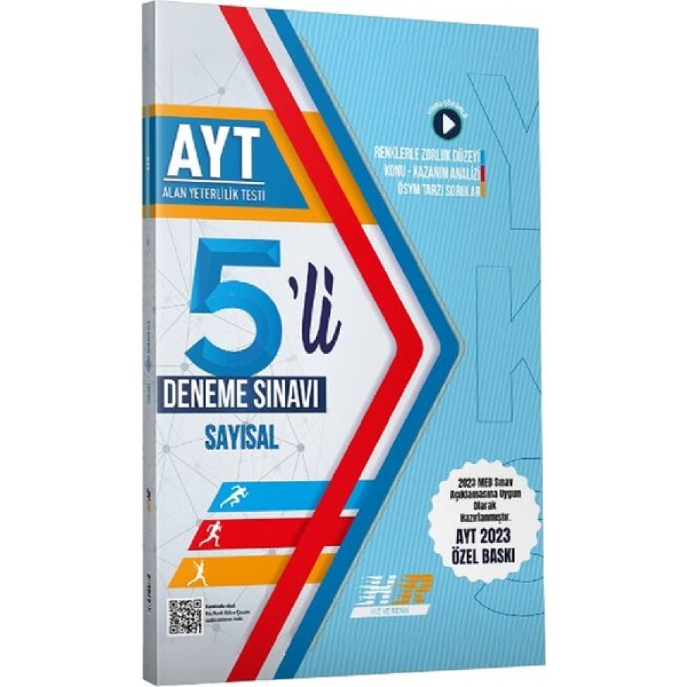 Hız ve Renk Yayınları Hız ve Renk AYT 5 Li Sayısal Deneme Özel Baskı Matematik Fiyatı