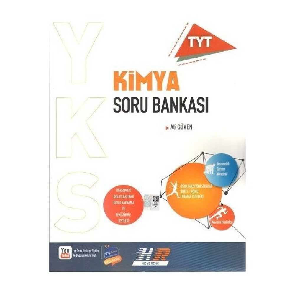 Hız ve Renk Yayınları Hız ve Renk Tyt Kimya Soru Bankası Temel Yeterlilik Testi (TYT) Fiyatı