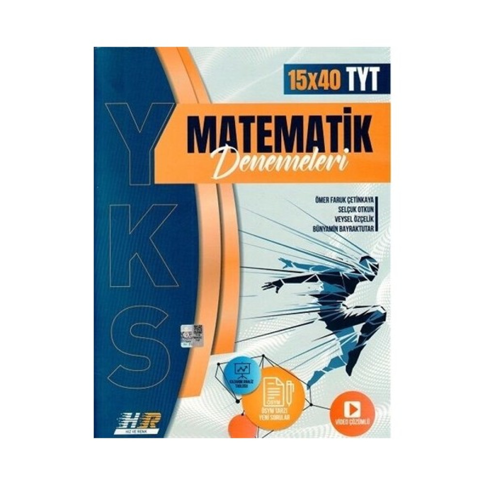 Hız ve Renk Yayınları Hız ve Renk TYT Matematik 15 x 40 Denemeleri Matematik Fiyatı