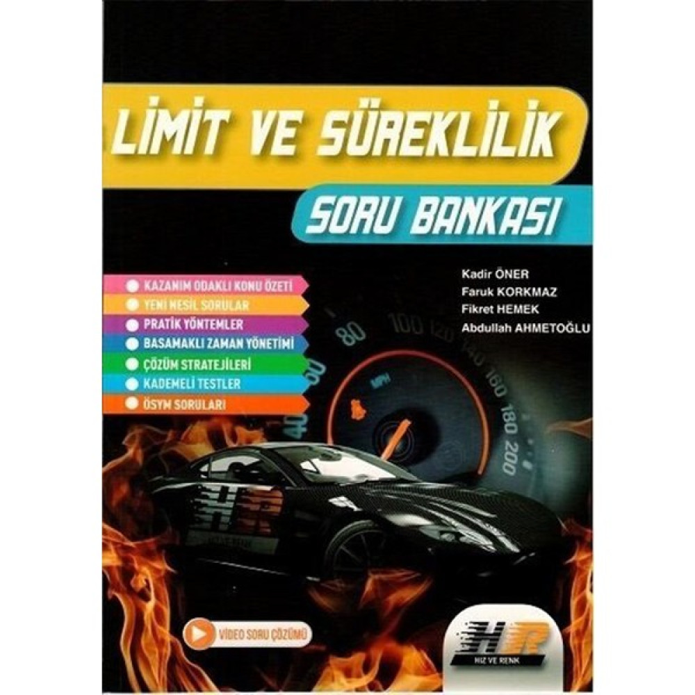 Hız ve Renk Yayınları Limit ve Süreklilik Soru Bankası - Fikret Hemek Matematik Fiyatı