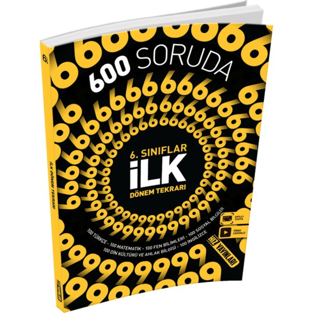 Hız Yayınları 6. Sınıf Tüm Dersler 600 Soruda İlk Dönem Tekrarı Tüm Dersler Fiyatı