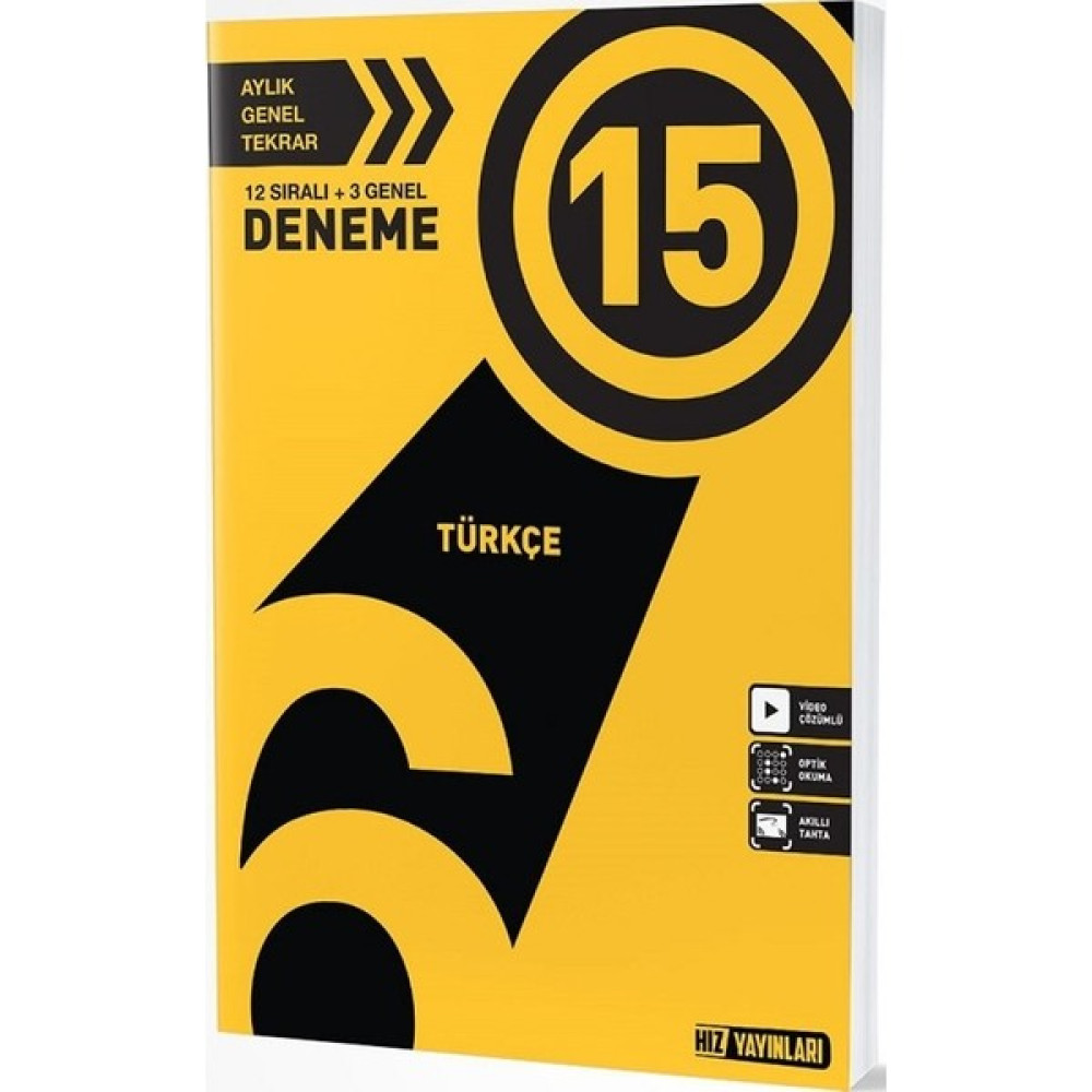 Hız Yayınları 6. Sınıf Türkçe 15'li Deneme Türkçe Fiyatı