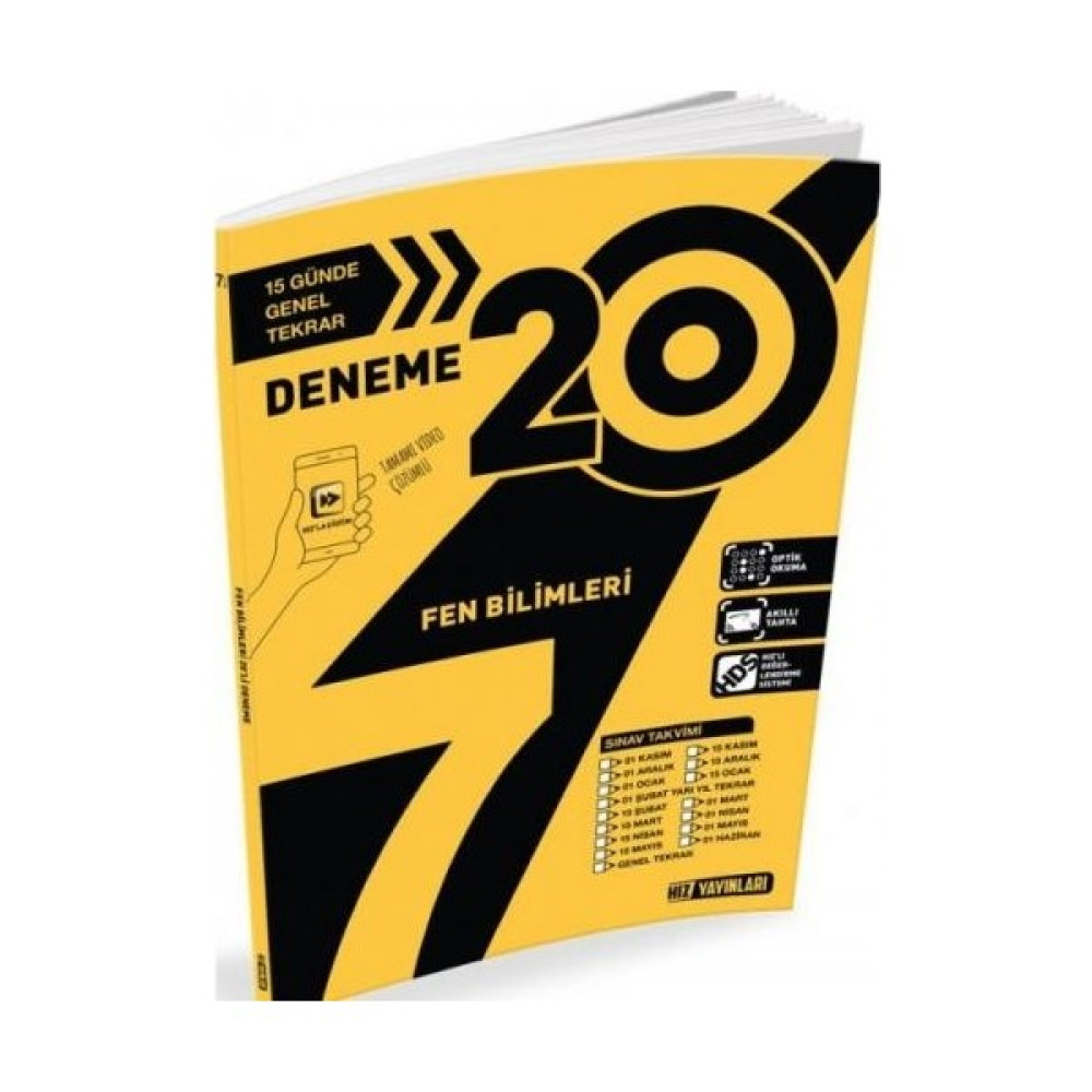 Hız Yayınları 7. Sınıf Fen Bilimleri 15'li Deneme Fen - Bilişim ve Teknoloji Fiyatı