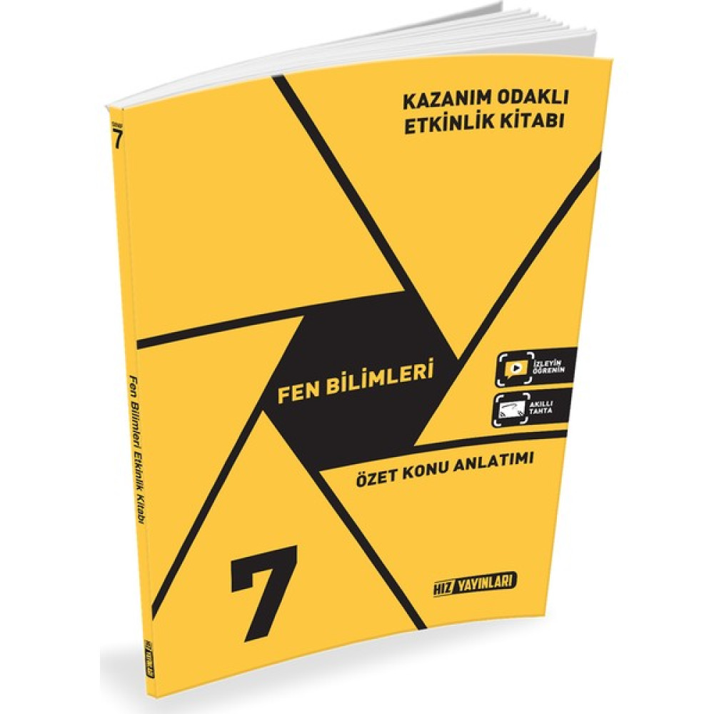 Hız Yayınları 7. Sınıf Fen Bilimleri Kazanım Odaklı Etkinlik Kitabı Özet Konu Anlatımlı Fen - Bilişim ve Teknoloji Fiyatı
