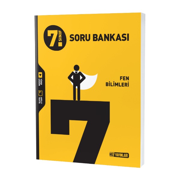 Hız Yayınları 7. Sınıf Fen Bilimleri Soru Bankası 7 Soru Bankası MEB Müfredatına Uygun Kaynak Kitapları Fiyatı