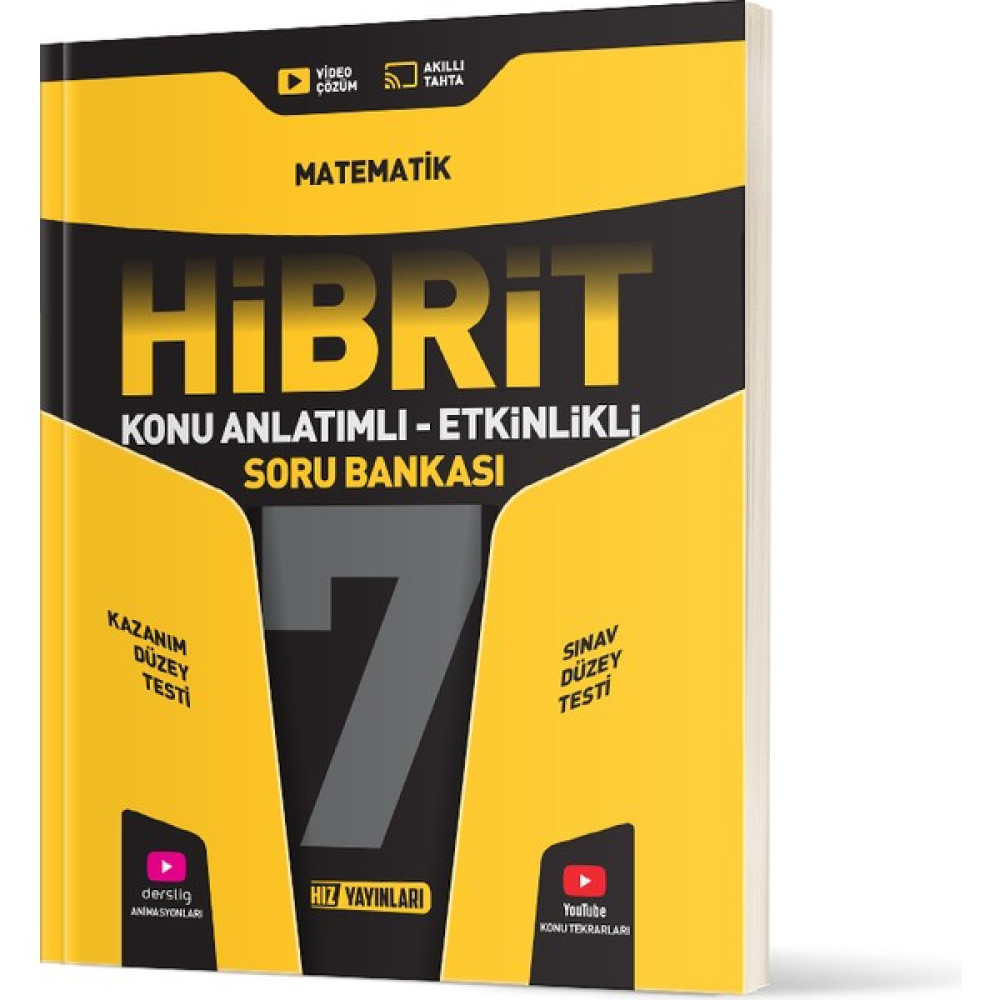 Hız Yayınları 7. Sınıf Hibrit Matematik Soru Bankası Kaynak Kitapları Fiyatı