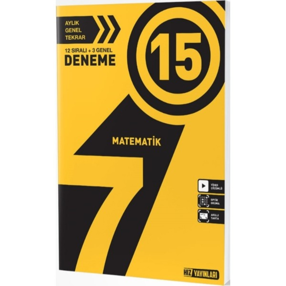 Hız Yayınları 7. Sınıf Matematik 15'li Deneme Matematik Fiyatı