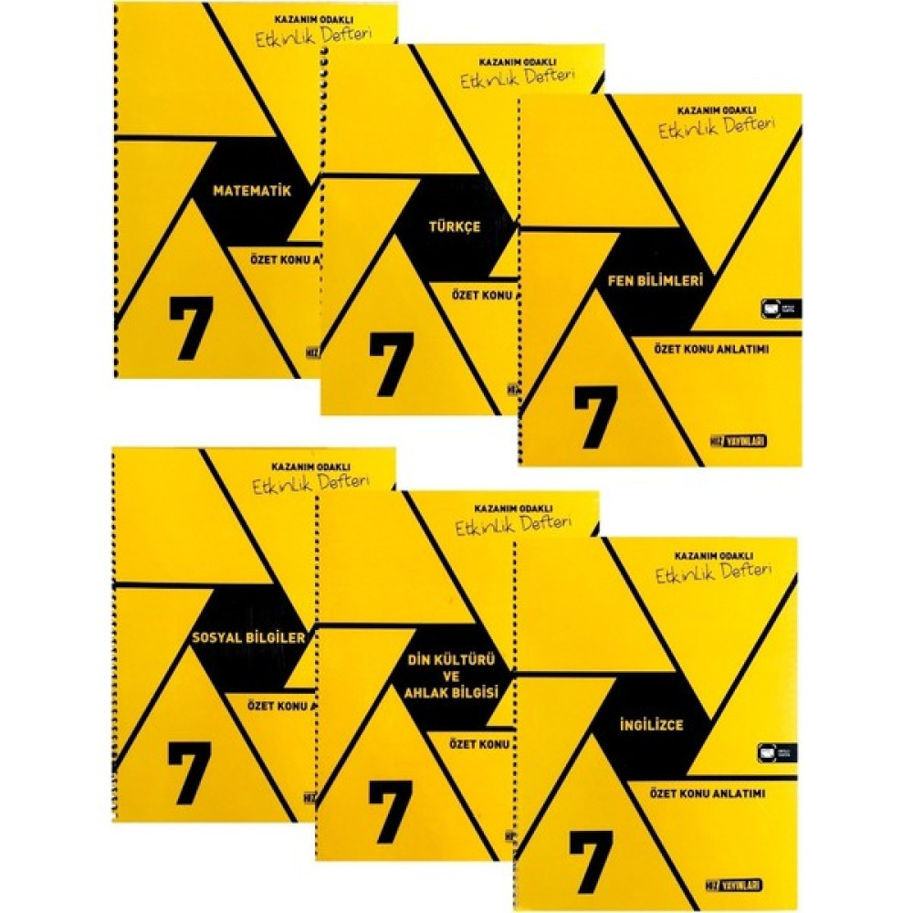 Hız Yayınları 7. Sınıf Tüm Dersler Defter Seti(6 Kitap) Tüm Dersler Fiyatı
