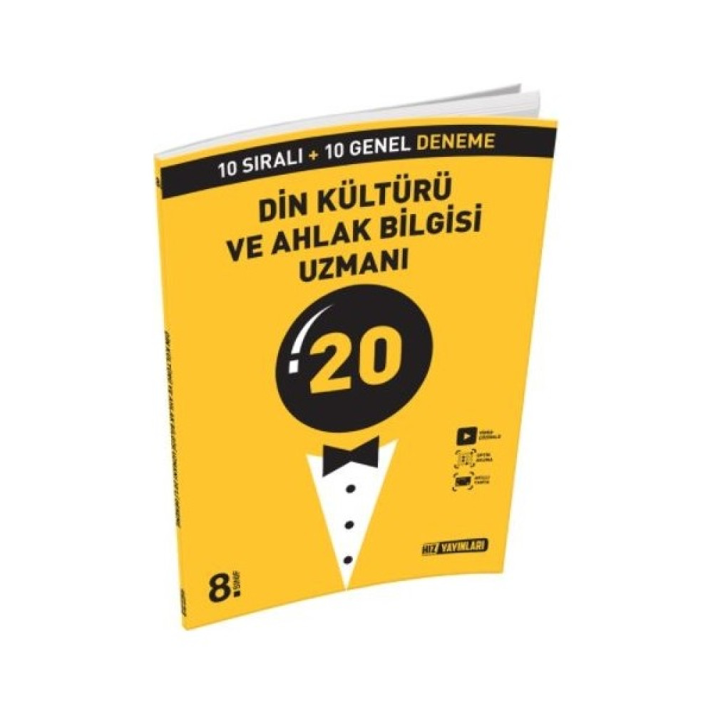Hız Yayınları 8. Sınıf Din Kültürü ve Ahlak Bilgisi Uzman 20'li Deneme Din Kültürü ve Ahlak Bilgisi Fiyatı