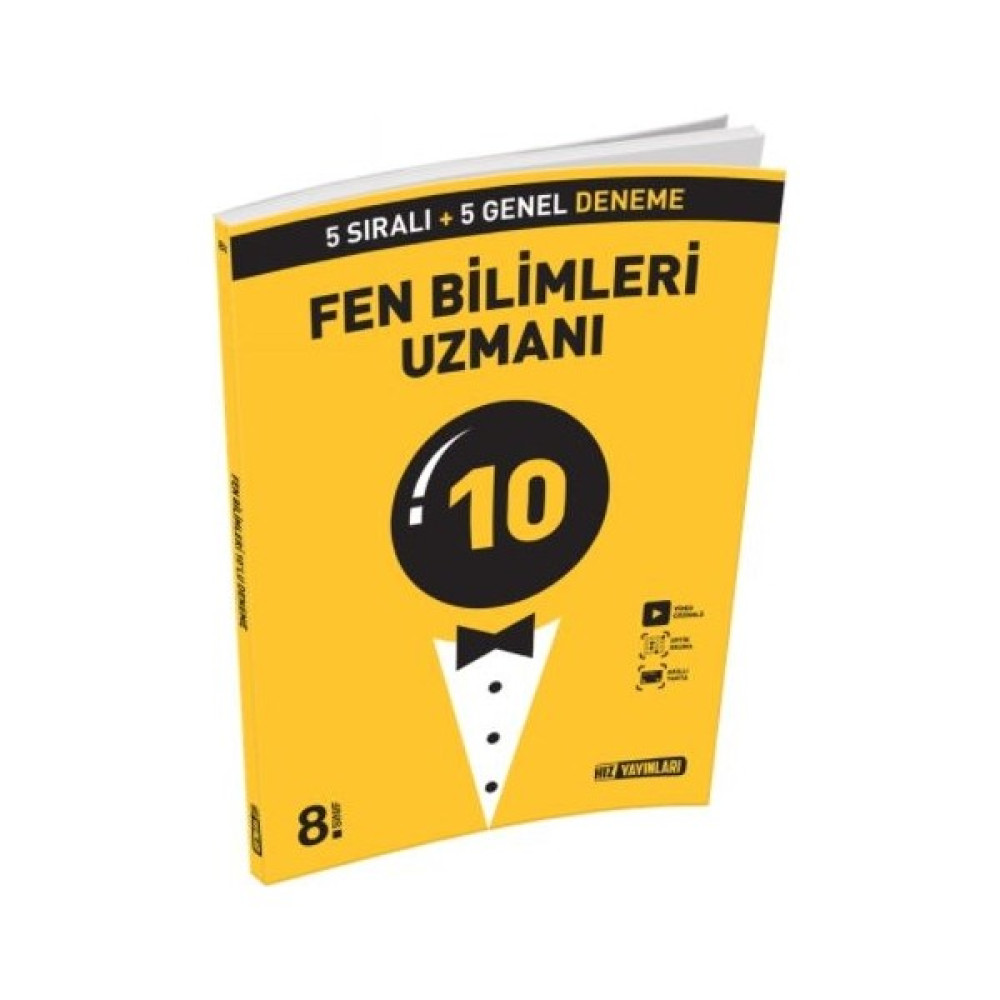 Hız Yayınları 8. Sınıf Fen Bilimleri Uzman 10'lu Deneme Fen - Bilişim ve Teknoloji Fiyatı