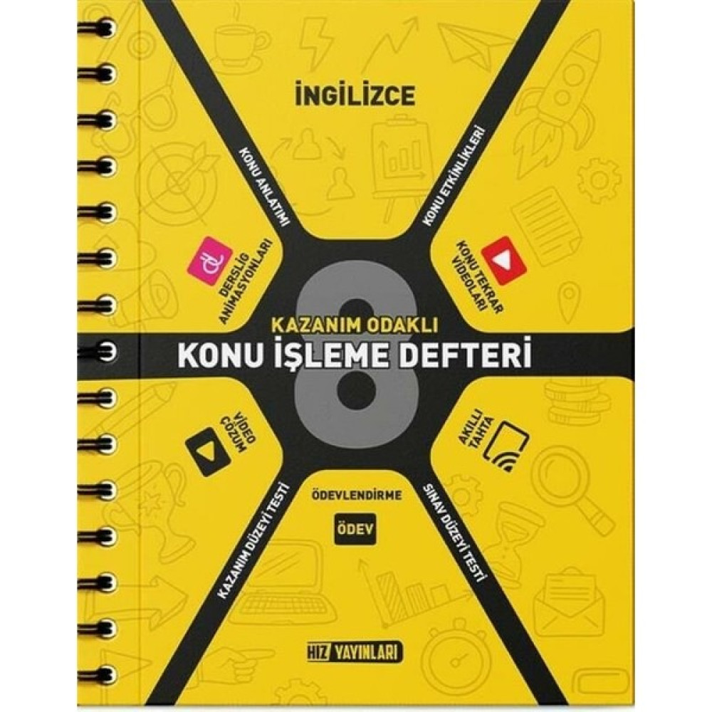 Hız Yayınları Hız 8.sınıf Lgs Ingilizce Konu Işleme Defteri - Hzy Tüm Dersler Fiyatı