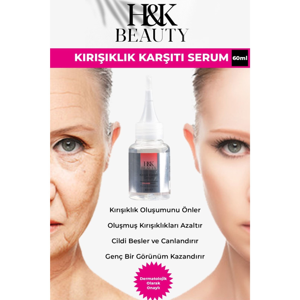 H&K Beauty Kırışıklık Karşıtı Dolgunlaştırıcı Botoks Kolajen Serum 60 ml Cilt ve Yüz Bakımı Fiyatı