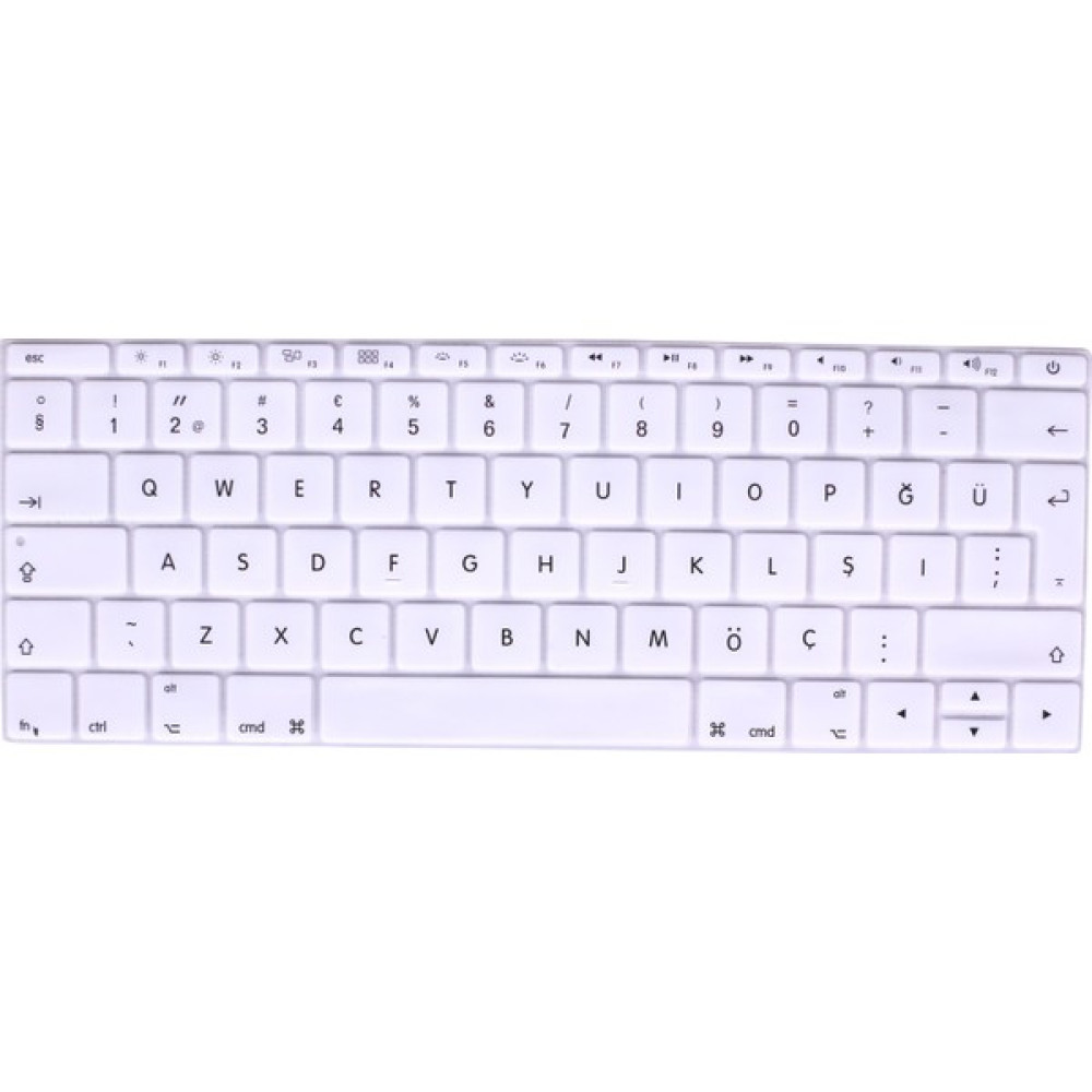 Hk Teknoloji Macbook Pro 13 Inç A1708 Uyumlu Türkçe Silikon Klavye Koruyucu Touchbarsız Modeli - Beyaz Oto Boyaları Fiyatı