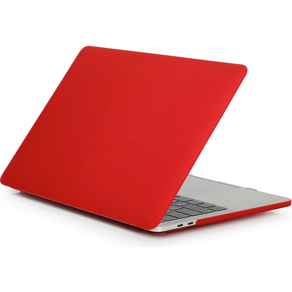 Hk Teknoloji Macbook Pro 16 Inç A2141 A2142 Uyumlu Koruma Kılıfı Mat Doku Hardcase Kapak - Kırmızı Diğer Fiyatı