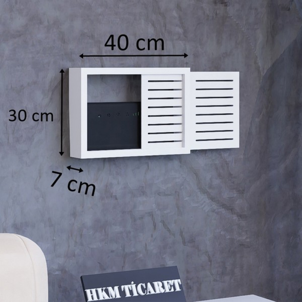 HKM Ticaret 30 x 40 cm Izgara Desenli Modem ve Sigorta Kutusu Saklama Kutusu! Beyaz Saklama Kutusu! Eşya Saklama Kutusu Fiyatı