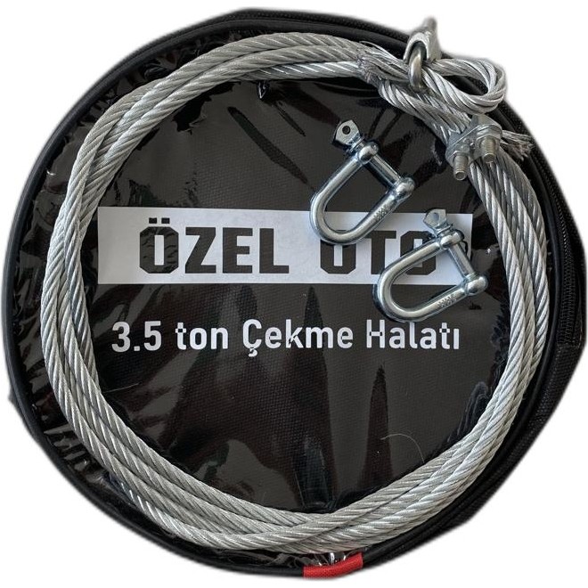 HLD Halidi Çeki Halatı 3,5 Ton Çelik İzoleli Oto Çekme Halatı Dış Mekan Uyumlu Özellikler Diğer Fiyatı