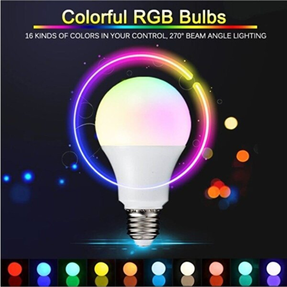 HLD Uzaktan Kumandalı Renk Değiştiren Renkli LED Ampul - Dimmerli 9W Rgb - LED Ampul Renkli - Beyaz - 9 W Led Aydınlatmalar Fiyatı