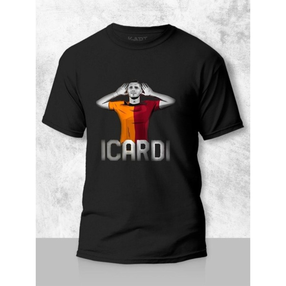 HLL Teknoloji Baskılı Tişört Mauro Icardi Gol Sevinmesi Tasarımlı Unisex Kişiye Özel Tişört Erkek T-shirt Fiyatı