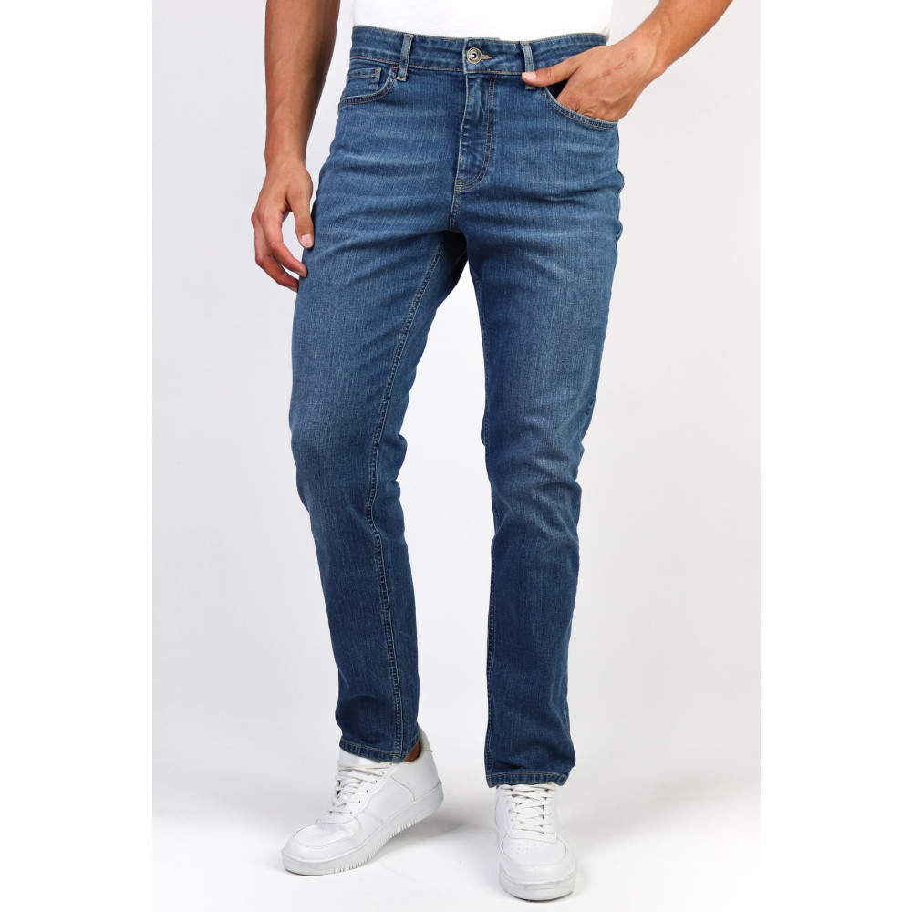 HLT JEANS Erkek Açık Mavi Regular Fit Boru Paça Esnek Likralı Jeans Kot Pantolon Hlthe001975 32/32 Beden Bayan Jeans / Kot Pantolon Fiyatı
