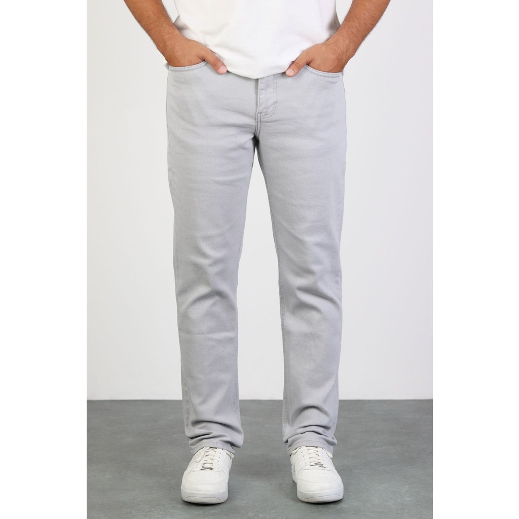 Hlt Jeans Erkek Gümüş Gri Regular Jeans Likralı Esnek Kot Pantolon HLTHE001980 Erkek Jeans / Kot Pantolon Fiyatı