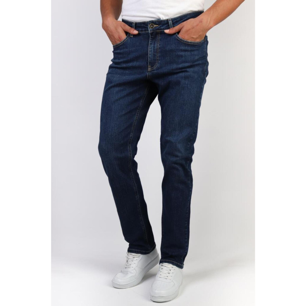 HLT JEANS Erkek Koyu Mavi Regular Fit Boru Paça Esnek Likralı Jeans Kot Pantolon Hlthe001977 29/30 Beden Bayan Jeans / Kot Pantolon Fiyatı