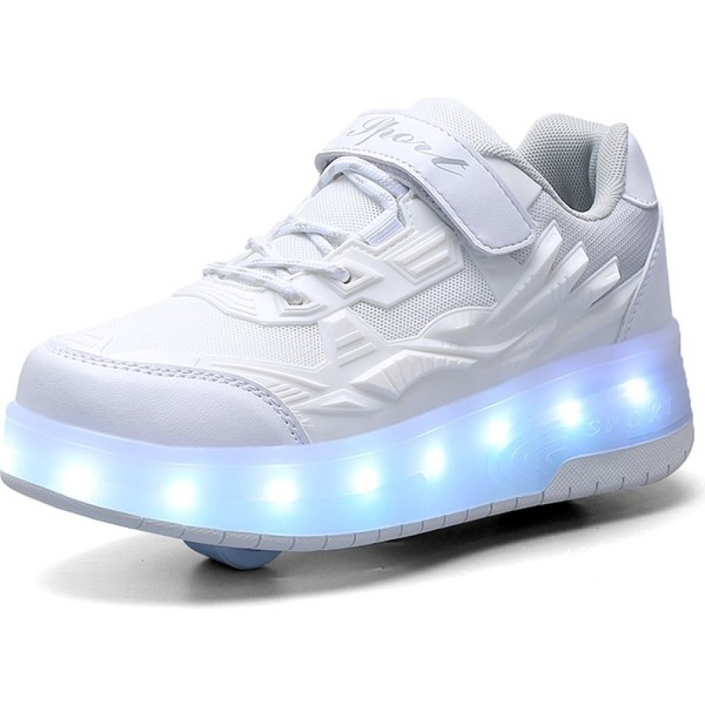 HM 4 Tekerlekli USB Şarjlı LED Işıklı Paten Ayakkabı (Yurt Dışından) Paten Fiyatı