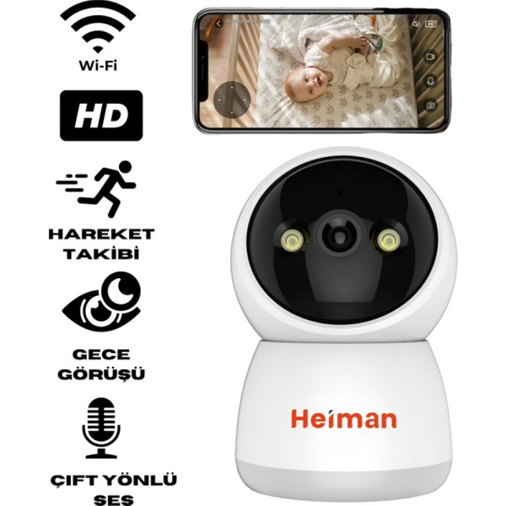 HM-428 Akıllı Wifi Kamera 3mp Ptz Hareketli Bebek Bakıcı Kamerası Iç Mekan -App Kontrol Ip Güvenlik Kamerası Bebek Kamerası Fiyatı